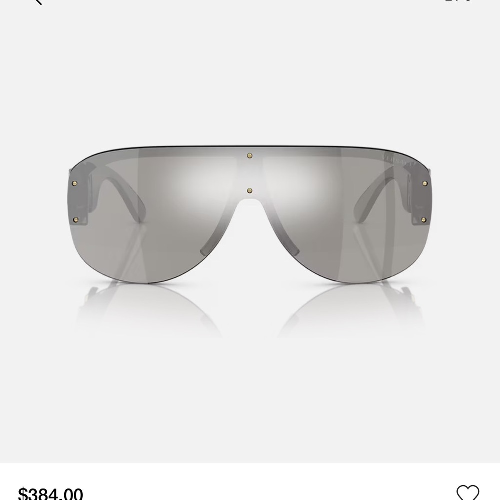 Authentic Versace Ve4391 Gray Sunglasses - image 1